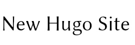 New Hugo Site